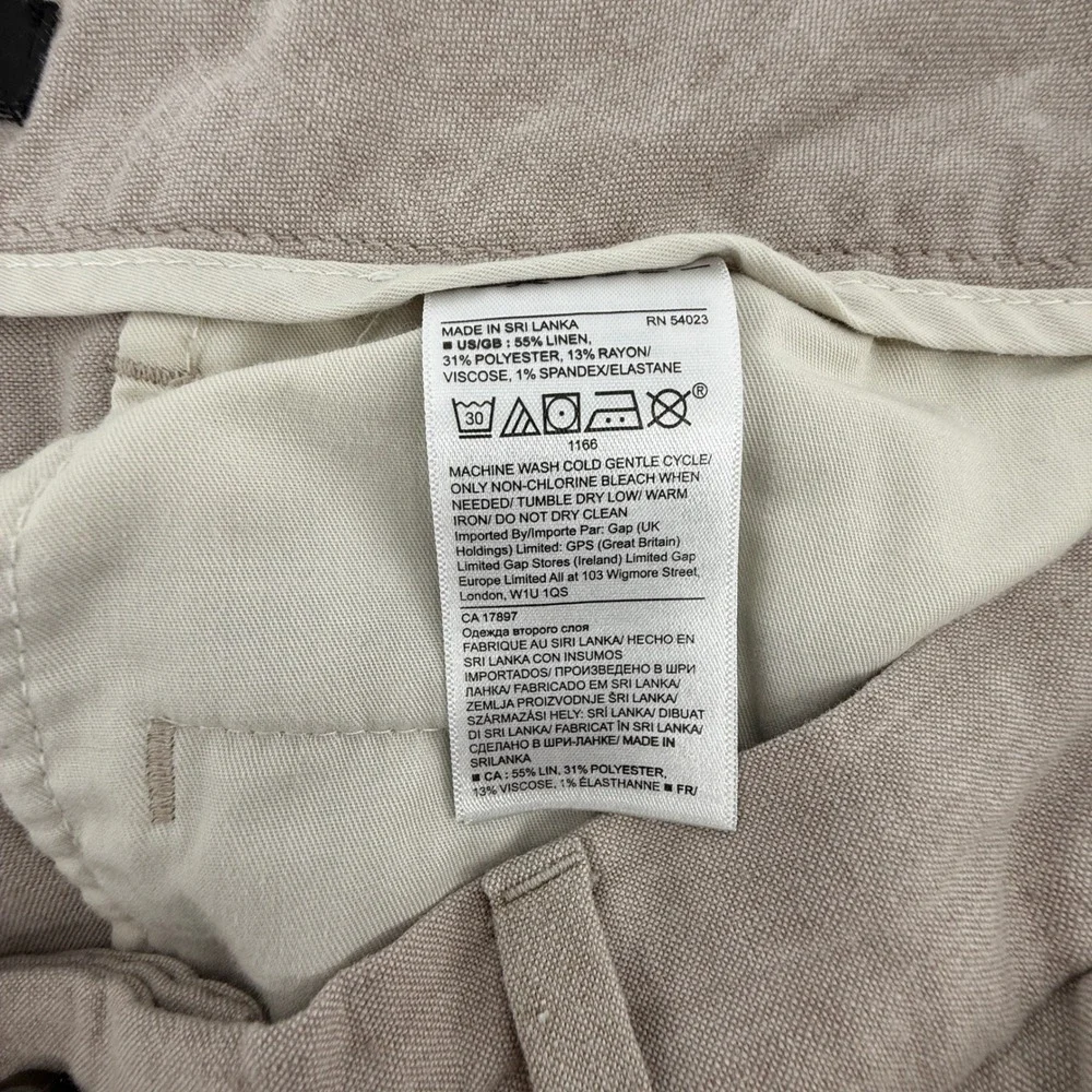 Banana Republic men's Emerson Linen blend Shorts‎ Sz 36